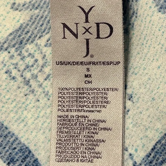 NYDJ Women's Blue Floral Printed Tunic‎ Top S - Picture 9 of 10